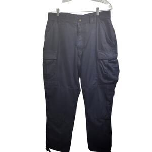 5.11 Tactical Men's Blue Cargo Pants With Drawstring Legs Size Large 34" x 32"